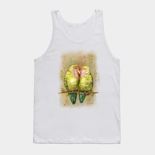 Cute lovebirds parrots. Tank Top